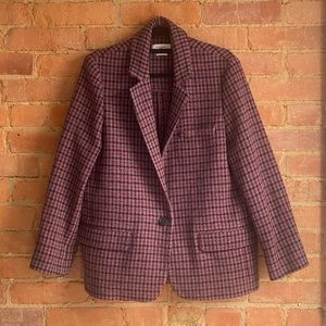Isabel Marant Pink and Black Houndstooth Jacket